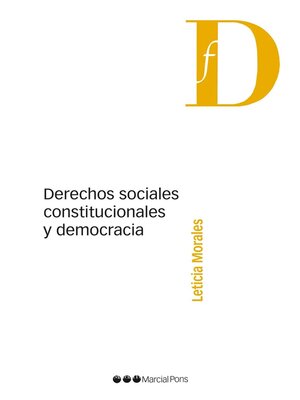 cover image of Derechos sociales, constitucionales y democracia